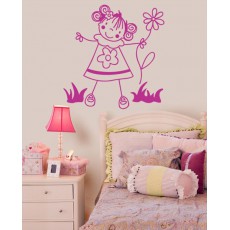Ni&ntilde;a con flor