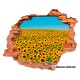 Vinilos 3d - girasoles