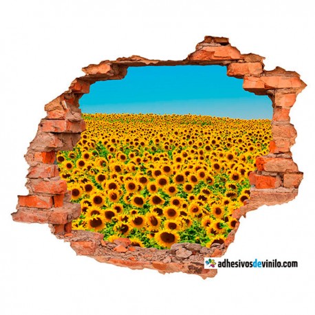 Vinilos 3d - girasoles