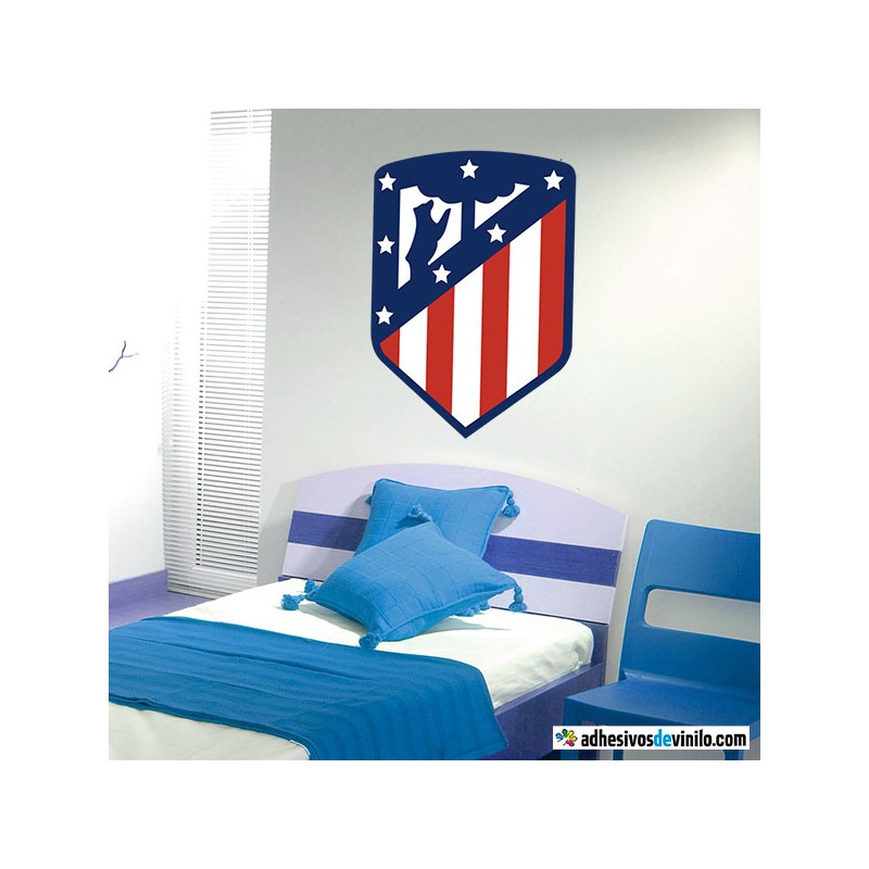 Vinilo decorativo Escudo Atlético de Madrid Color