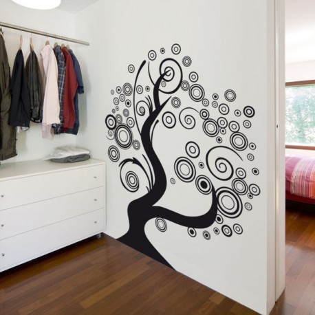 Vinilo decorativo original un árbol pop para pared