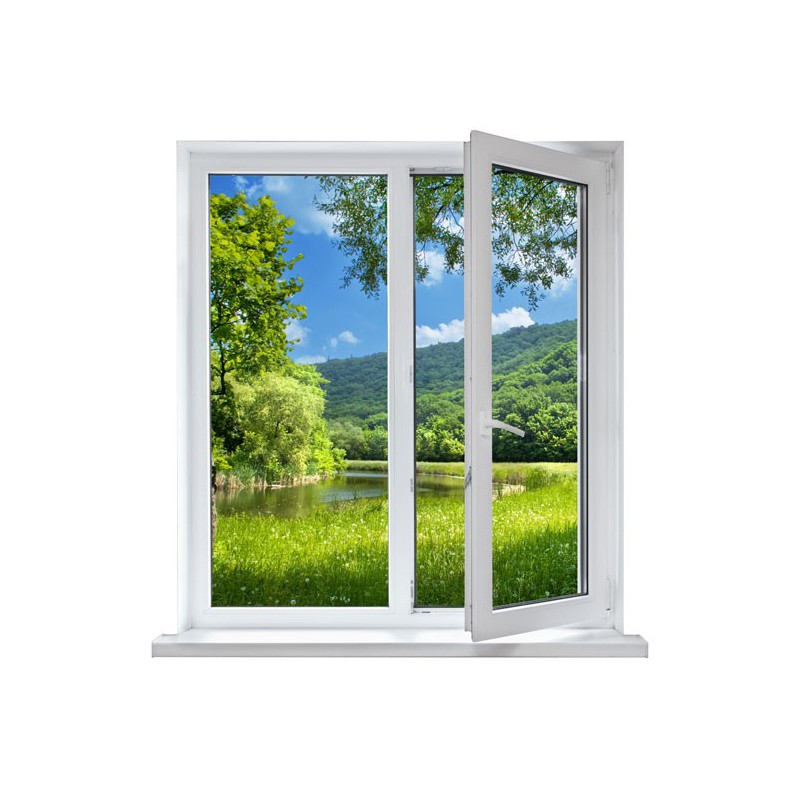 Fotomural de ventana con bonitas vistas a la naturaleza